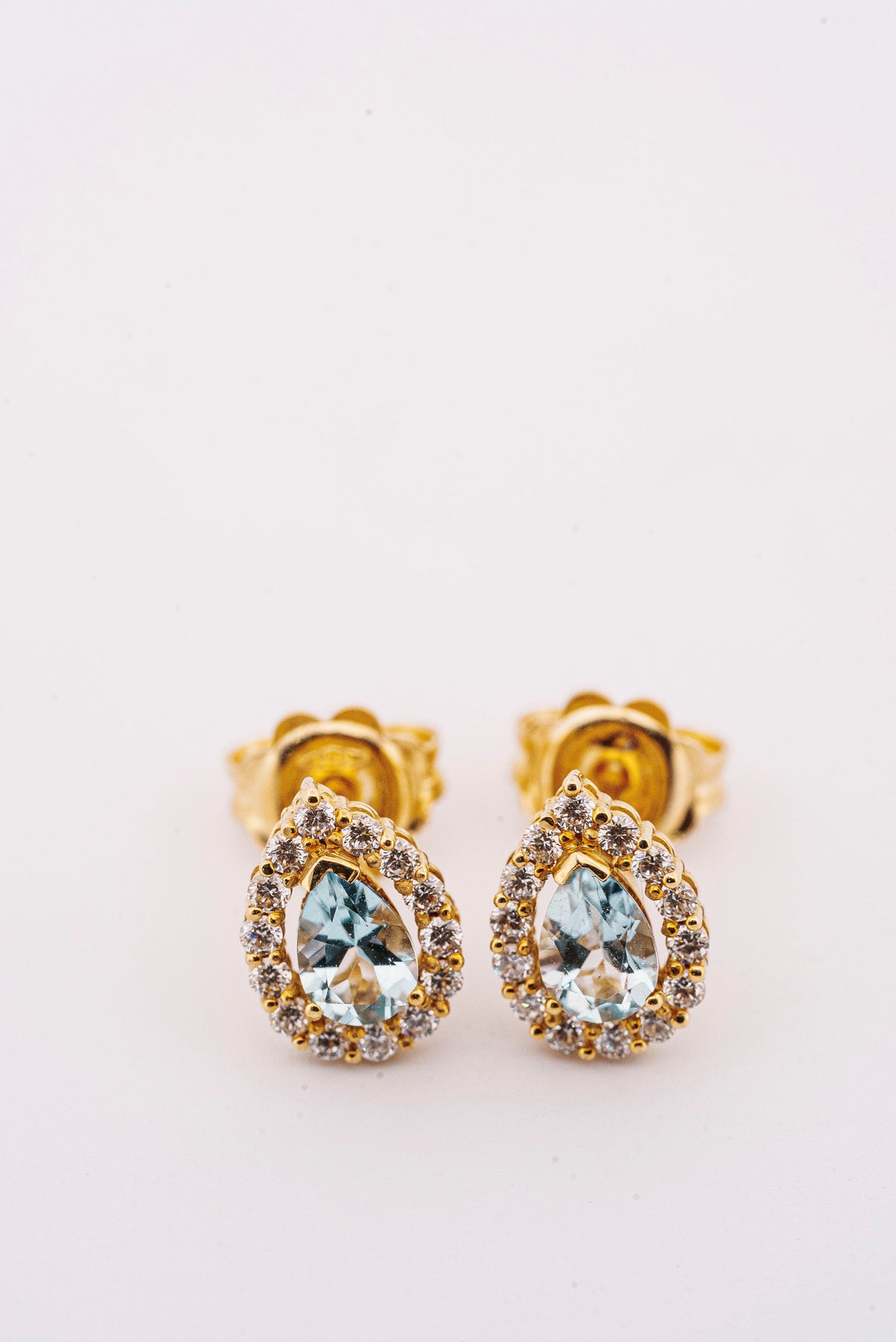 Orecchini a goccia con acquamarina