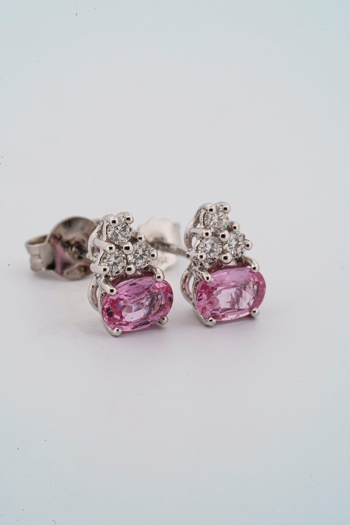 Orecchini Zaffiro Rosa