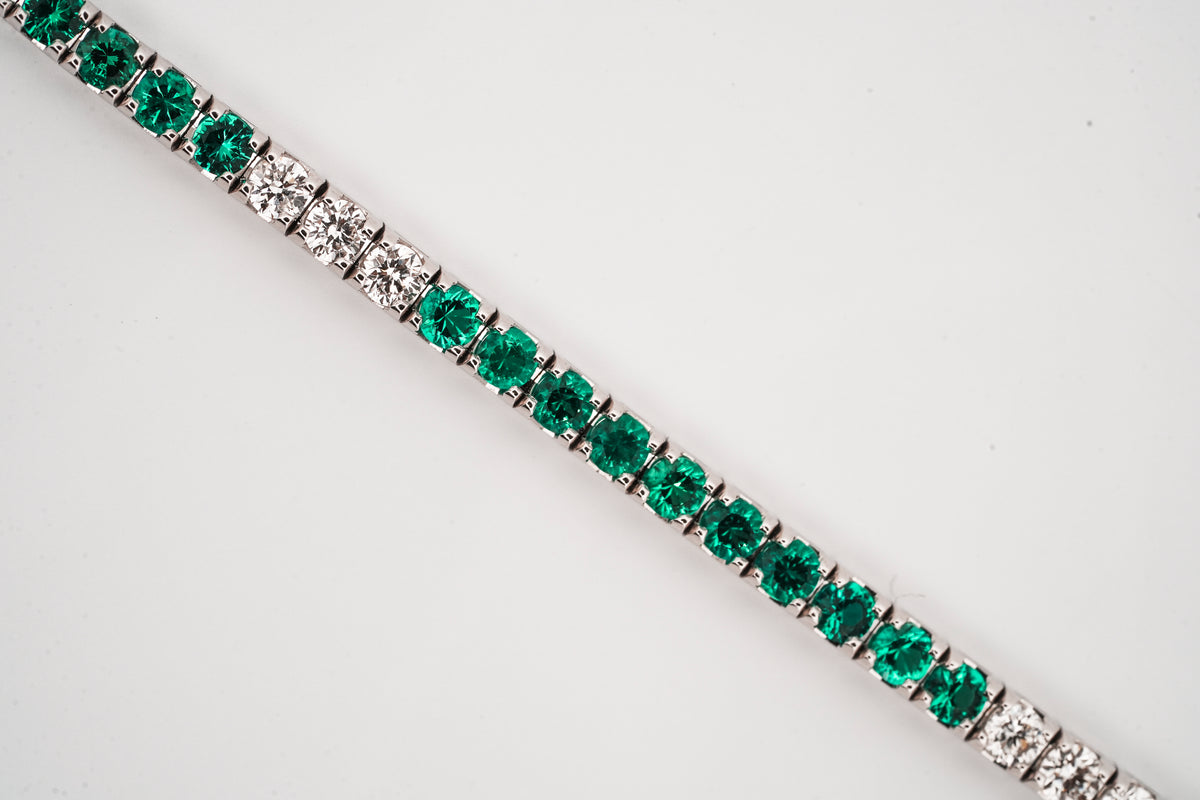Bracciale Tennis con Smeraldi