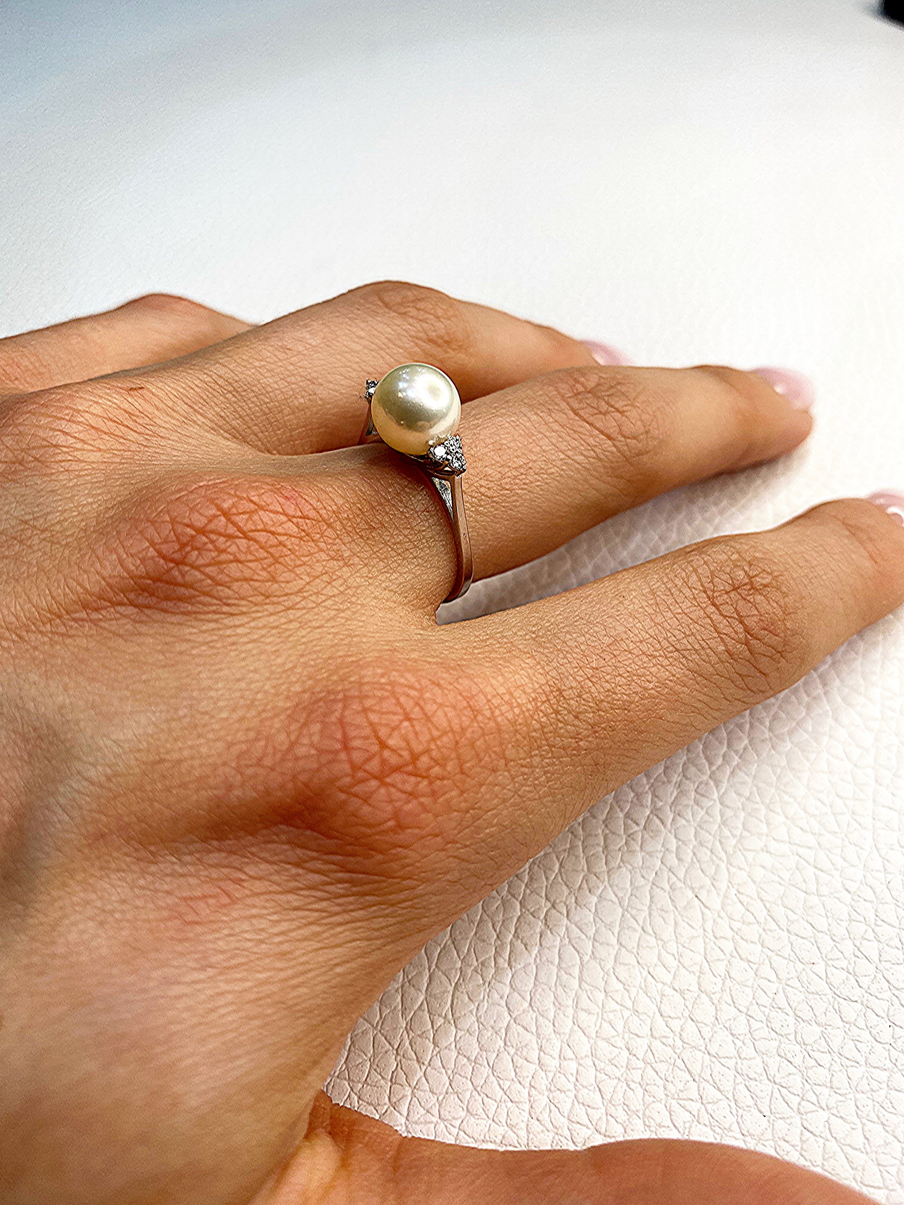 Anello sales di perla